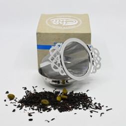 Filtre passoire à thé inox bordure dentelle