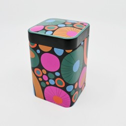 Boîte à thé carré cheerfull design rétro 100g