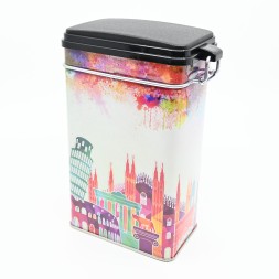 Boîte à café 250gr motifs capitales